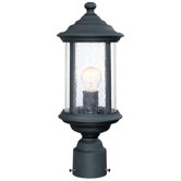 Walnut Grove  Outdoor Post Light in Black