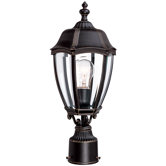 Roseville One Outdoor Post Light in Antique Bronze