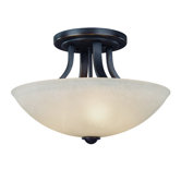 Fireside 3 Light Semi Flush Mount