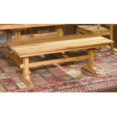 Country Hickory Kitchen Bench