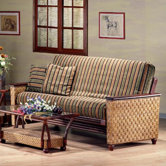 Rattan Floral Magnolia Futon Frame
