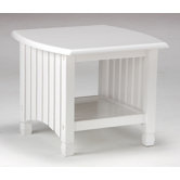 Keywest End Table in White
