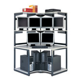 e*LAN Computer Racking Systems: 48" W Corner LAN Station