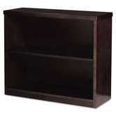Mira Series Wood Veneer 2-Shelf Bookcase, 34 3/4W X 12D X 29H
