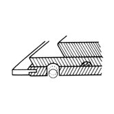 Straightedge E-Z Grip Cap Delrin Plastic Roller