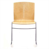 Zag Stacking Chair (Arc with Line and Seat Pad)