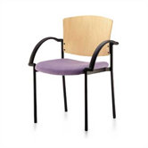 Convex Staxx Stacking Chair (Finished Wood)