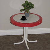 Metal Retro Round Side Table