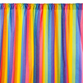 Colorful Rainbow Print Curtain Panel