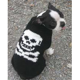 Black Skull Dog Sweater