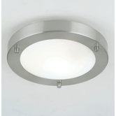 Small Flush Mount in Brushed Steel