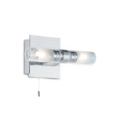 Horizontal Wall Light in Polished Chrome