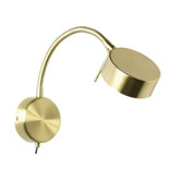 Wall Spot Light in Satin Brass