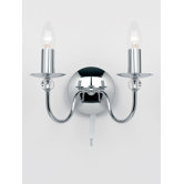 Rounded Wall Light in Polished Chrome