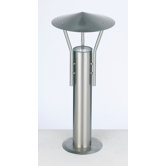 Flood Light Post Lantern in Stainless Steel