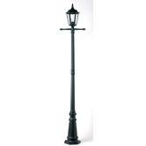 Tall Post Lantern in Black