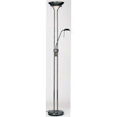 Rome Floor Lamp in Black Chrome