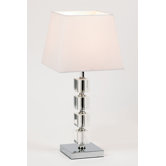 Acrylic Stem Table Lamp in Chrome