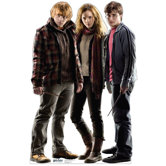 Ron, Hermione, Harry Cardboard Stand-Up
