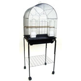 Round Top Small Bird Cage with Stand