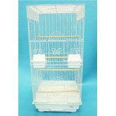 Tall Square 4 Perch Bird Cage