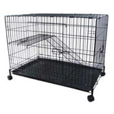2 Level Pet Cage in Black
