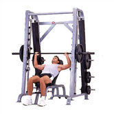 High Impact Commercial Angled Smith Machine with Plate Storage