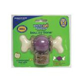 Bouncy Bone Dog Toy in Purple