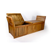 Teak Enclosed Inlay Bench