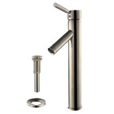 Small Clear Glass Sink and Sheven Faucet