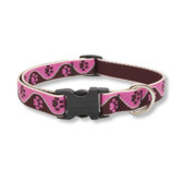 Tickled Pink 3/4" Adjustable Medium Dog Collar
