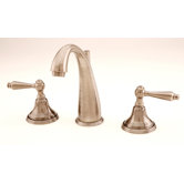 Mediterranean Widespread Bathroom Faucet with Double Lever Handles