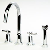 Dolo Spread Kitchen Faucet with Spray