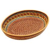 12" Oval Baking Pan - Pattern DU70