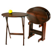 Oval Tray Table (Set of 4)