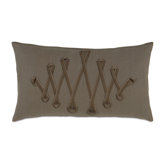 Daphne Polyester Breeze Decorative Pillow with Ribbon
