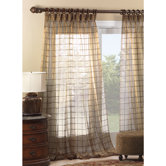 Vaughan Veneta Cotton Embroidered Sheer Curtain Panel