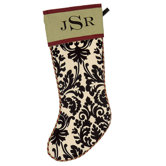Holiday Monogram Avignon Stocking
