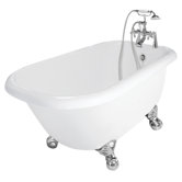 Jester AcraStone Traditional Bath Tub Faucet Package 1 in White