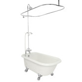 Jester AcraStone Traditional Bath Tub Faucet Package 2 in White