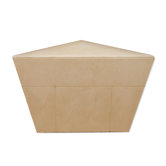 Corner Shower Bench in Medium Stone