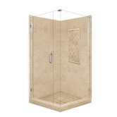 Supreme Neo-Angle Door Front-and-Left Threshold Shower Enclosure