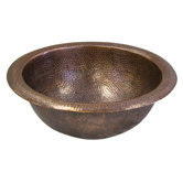 Hammerwerks Classic 15" Self Rimming Round Bathroom Sink