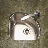 Club Undermount Corner Bar/Prep Sink in Satin