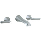 Hexa Wall Mounted Bathroom Sink Faucet with Double Lever Handles