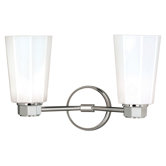 Eversley 2 Light Bath Vanity in Chrome