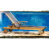 Teak Riviera Lounger
