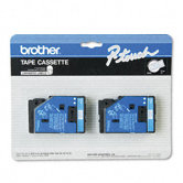 P-Touch Tc Tape Cartridges for P-Touch Labelers, 1/2W, 2/Pack