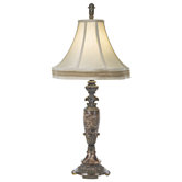 Kathy Ireland Gallery European Marble Table Lamp in Cima Gold