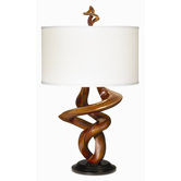 Gallery Tribal Impressions Table Lamp in African Walnut